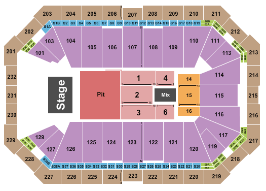 Dickies Arena Niall Horan Seating Chart